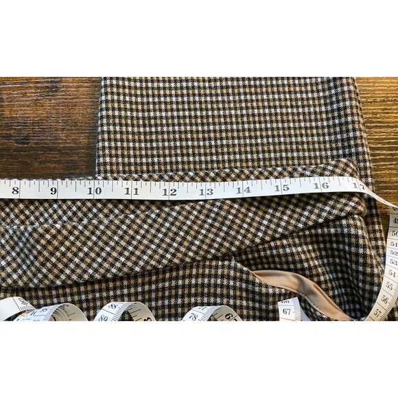 J. Jill check plaid pull on slim leg cut ponte pants - Picture 6 of 10